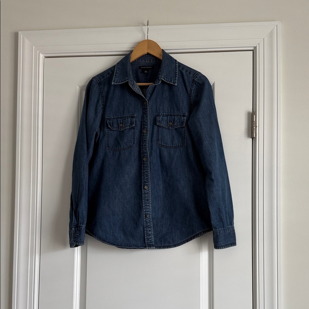 Banana Republic Dark Denim Button-Up Shirt
